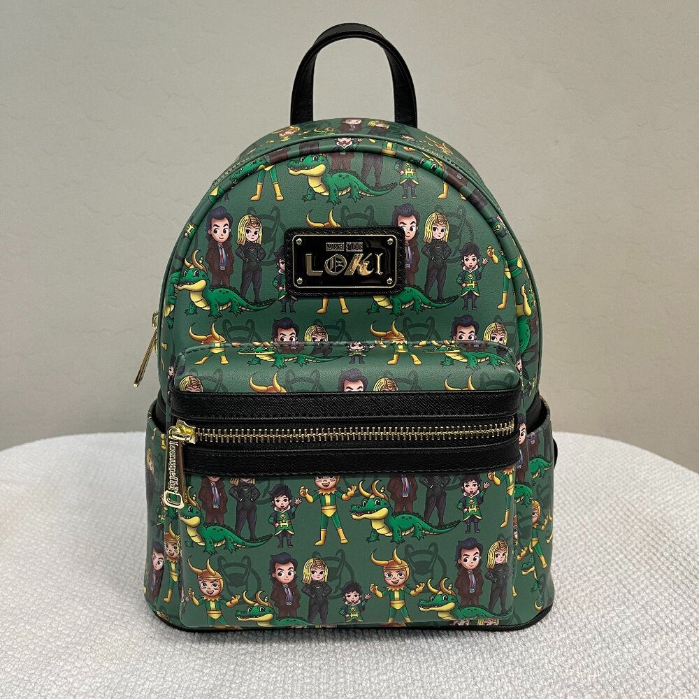 LOUNGEFLY ~ Disney Marvel Loki Variants Mini Backpack - NWOT!